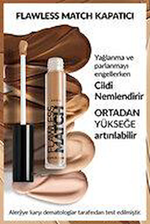 Avon Flawless Match Liquid Likit Kapatıcı Golden Medium Deep 42G