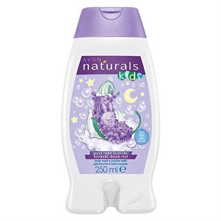 Avon Naturals Kids Lavanta Kokulu Vücut Şampuanı & Banyo Köpüğü 250 ml