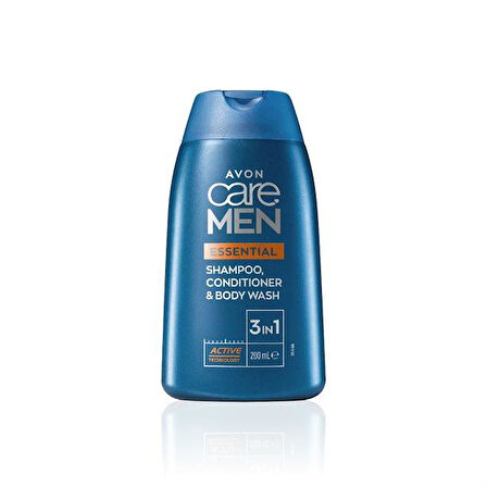 Avon Care Men Essential 3 ü 1 arada Sampuan  Bakım Kremi & Dus Jeli