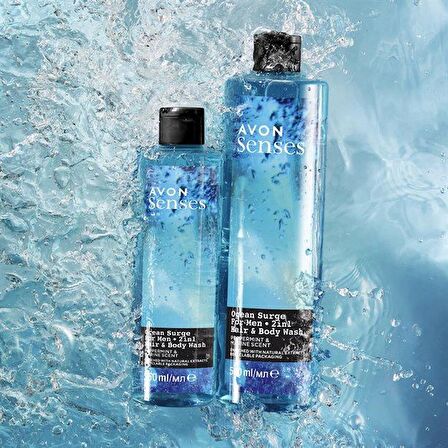 Avon Senses Ocean Surge Erkekler İçin 2 si 1 Arada Saç ve Vücut Şampuanı 500 ml