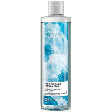 Avon Senses Pure Marine Bambu Yaprağı Ve Misk Kokulu Duş Jeli 250 Ml