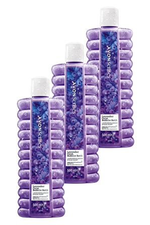 Avon Senses Lavender Calm Lavanta Kokulu Banyo Köpüğü 500 ml 3'lü set