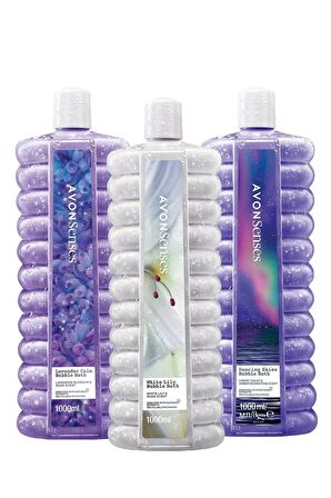 Avon Senses Zambak Lavanta Menekşe&Ahududu Kokulu Banyo Köpüğü 3'lü Set