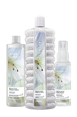 Avon Senses White Lily Beyaz Zambak Kokulu Bakım Seti