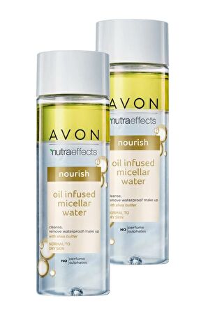 Avon Nutra Effects Yağ Bazlı Micaller Temizleyici 200 ml. İkili Set