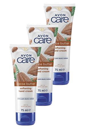 Avon Care Kakao Yağı İçeren El Kremi 75 Ml. Üçlü Set