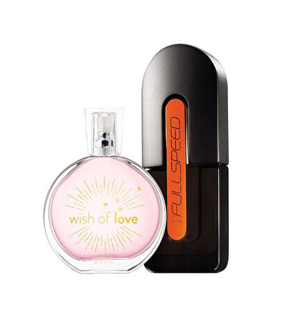 Avon Full Speed Erkek Parfüm 75 ml ve Wish Of Love 50 ml Kadın Parfüm Seti