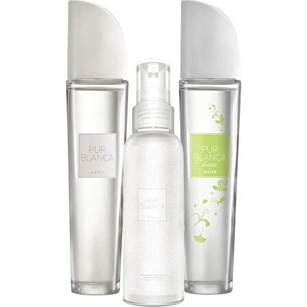 Avon Pur Blanca Pur Blanca Hope Kadın Parfüm 50 ml ve Vücut Spreyi 100 ml. Üçlü Set