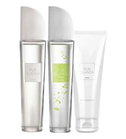 Avon Pur Blanca Pur Blanca Hope Kadın Parfüm 50 ml ve Pur Blanca Vücut Losyonu 125 ml. Üçlü Set