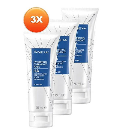 Avon Anew Nemlendirici Gece Maskesi 75 ml. Üçlü Set