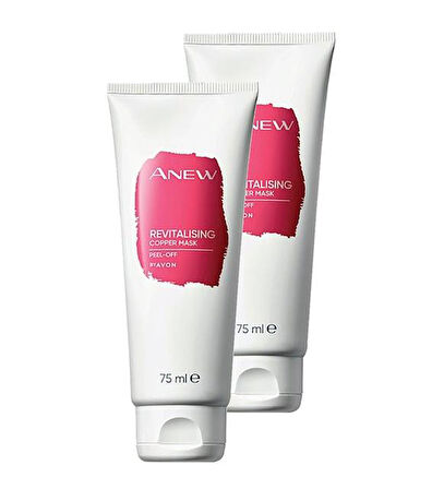 Avon Anew Revitalising Canlandırıcı Soyulabilir Bakır Maske 75 ml. İkili Set