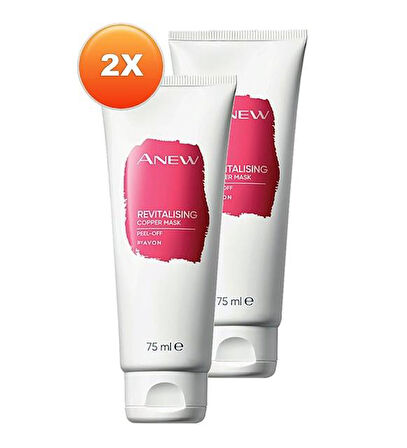 Avon Anew Revitalising Canlandırıcı Soyulabilir Bakır Maske 75 ml. İkili Set