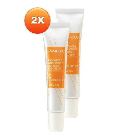 Avon Anew Radiance Koyu Halkalar için Göz Kremi 15 ml. İkili Set