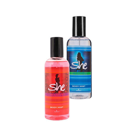 She Body Mist Is Love Is Cool 2 li Set Kadın