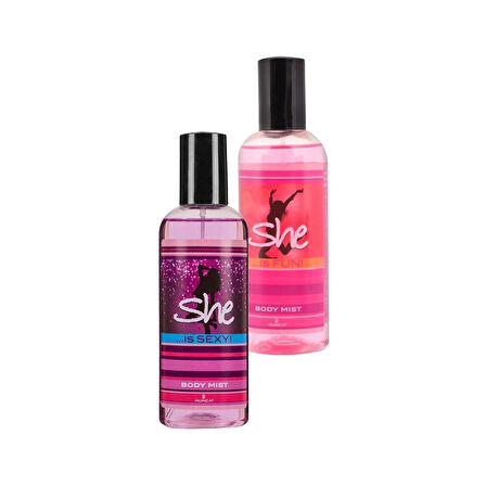 She Body Mist Is Sexy Is Fun 2 li Set Kadın