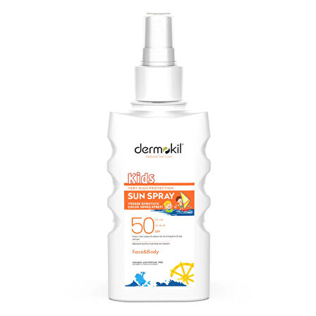 Dermokil 50+++ Spf Yüksek Koruyucu Çocuk Güneş Spreyi 200 ml