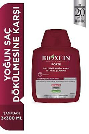 Bioxcin Forte 3 Al 2 Öde Yoğun Saç Dökülmesi Şampuanı 3x300 ml