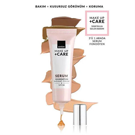 Avon MAKE UP + CARE 3’ü 1 Arada Serum Fondöten 320G