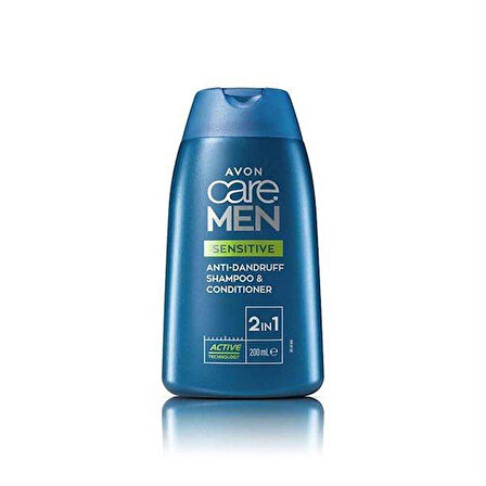 Avon Care Men Sensitive 2'si1 Arada Kepek Önleyici Şampuan & Saç Kremi 200ml