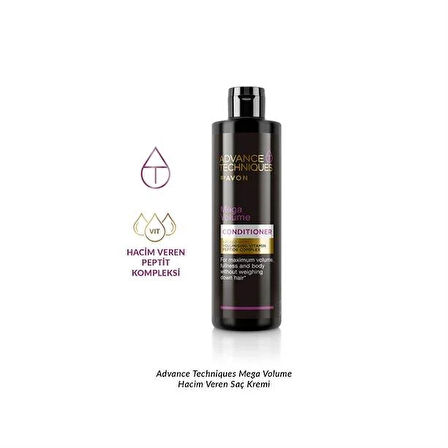 Avon Advance Techniques Mega Volume Hacim Veren Saç Kremi 250 ml