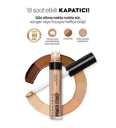 Avon True Power Stay Mat Kapatıcı Golden Light 22G