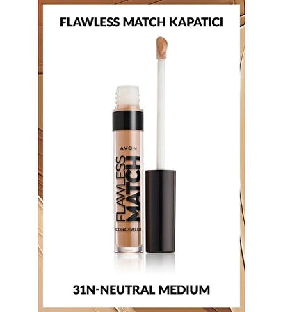 Avon Flawless Match Liquid Likit Kapatıcı Neutral Medium 31N