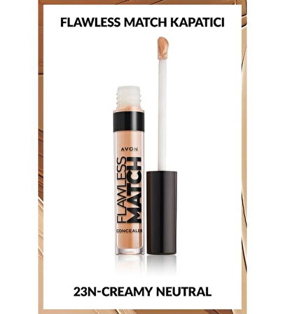 Avon Flawless Match Liquid Likit Kapatıcı Creamy Natural 23N