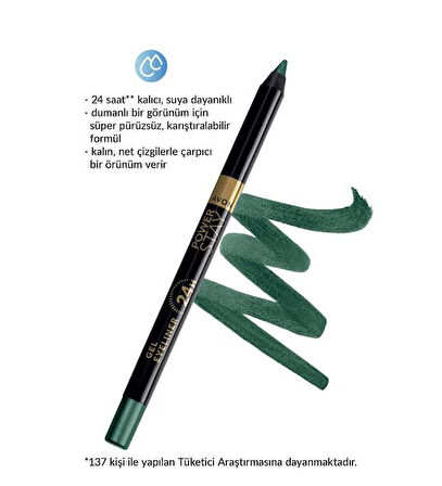 Avon Power Stay Jel Eyeliner Going Green