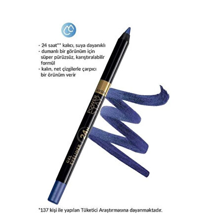 Avon Power Stay Jel Eyeliner Cobalt