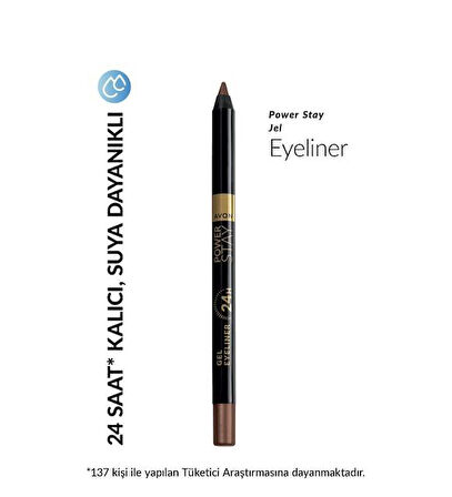 Avon Power Stay Jel Eyeliner Chocolate Brown