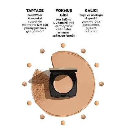 Avon Power Stay Kremsi Pudra Fondöten 430N Deep Tan