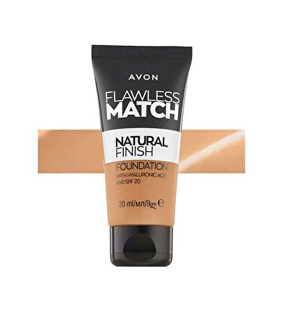 Avon Flawless Match Natural Likit Fondöten Spf20 30 Ml. Porcelain 120N