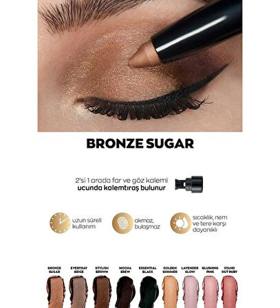 Avon Power Stay Shadow Stick Kalem Far. Bronze Sugar