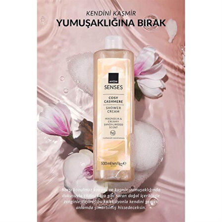 Avon Senses Cosy Cashmere Kremsi Duş Jeli - 500ml