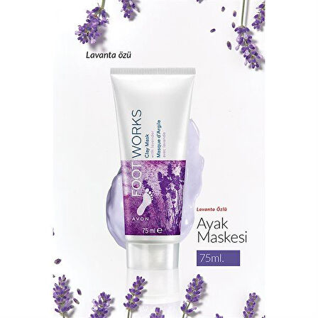 Avon Footworks Lavanta Özlü Ayak Maskesi 75ml