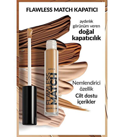 Avon Flawless Match Liquid Likit Kapatıcı 51G Golden Deep