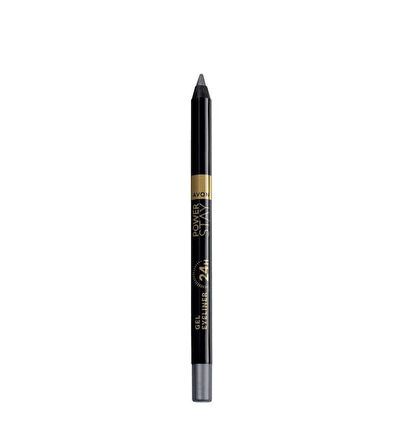 Avon Power Stay Jel Eyeliner - Steel