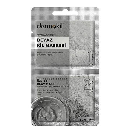 Dermokil Beyazlatıcı Etkili Kil Maskesi 2x7.5