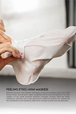 Dermokil Peeling Etkili ( Soyulabilir ) Ayak Maskesi 30 ml