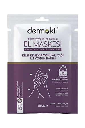 Dermokil Kil Ve Kenevir Yağlı Peeling Etkili El Maskesi 35ml