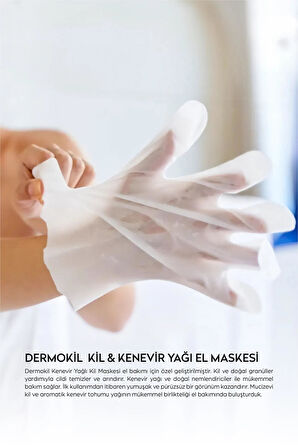 Dermokil Kil Ve Kenevir Yağlı Peeling Etkili El Maskesi 35ml