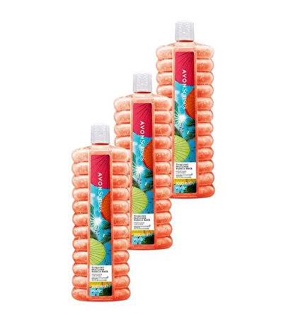 Avon Tropical Mexicana Çarkıfelek ve Limon Kokulu Banyo Köpüğü 1 Lt. Üçlü Set