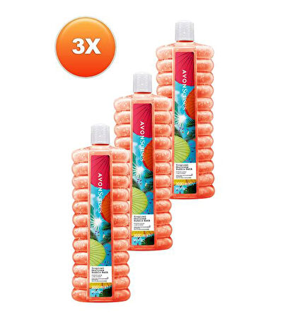Avon Tropical Mexicana Çarkıfelek ve Limon Kokulu Banyo Köpüğü 1 Lt. Üçlü Set