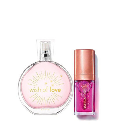 Avon Wish Of Love Kadın Parfüm Ve Besleyici Dudak Yağı Blossom Seti