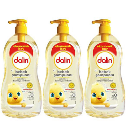 Dalin Bebek Şampuanı 900ML Klasik Pompalı. Üçlü Set