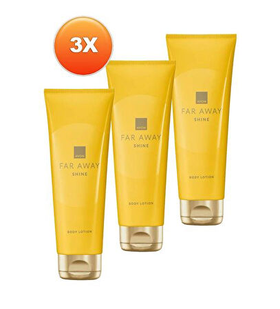 Avon Far Away Shine Vücut Losyonu 125 Ml. Üçlü Set