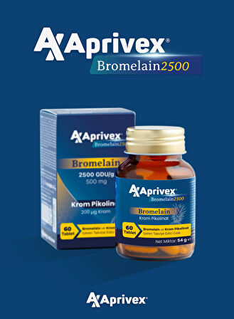 Aprivex Bromelain 2500 GDU/g Krom Pikolinat