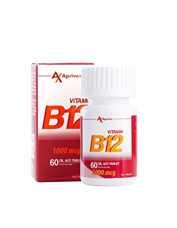 Aprivex Vitamin B12 1000 mcg 60 dilaltı tablet