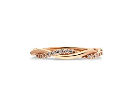 Zirkon Taşlı Aşk Düğümü Taşlı Burma Evlilik Teklifi 925 Ayar Gümüş Yüzük-Hediye Gümüş Yüzük