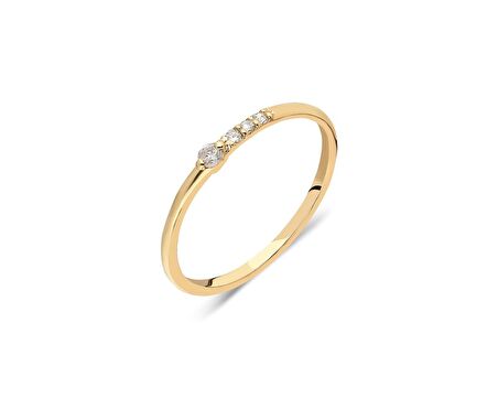 925 Ayar Altın-Akordion Desenli Burma Telli Sıra Taşlı Alyans Eklem Yüzüğü-Sarı Gümüş Hediye Yüzük